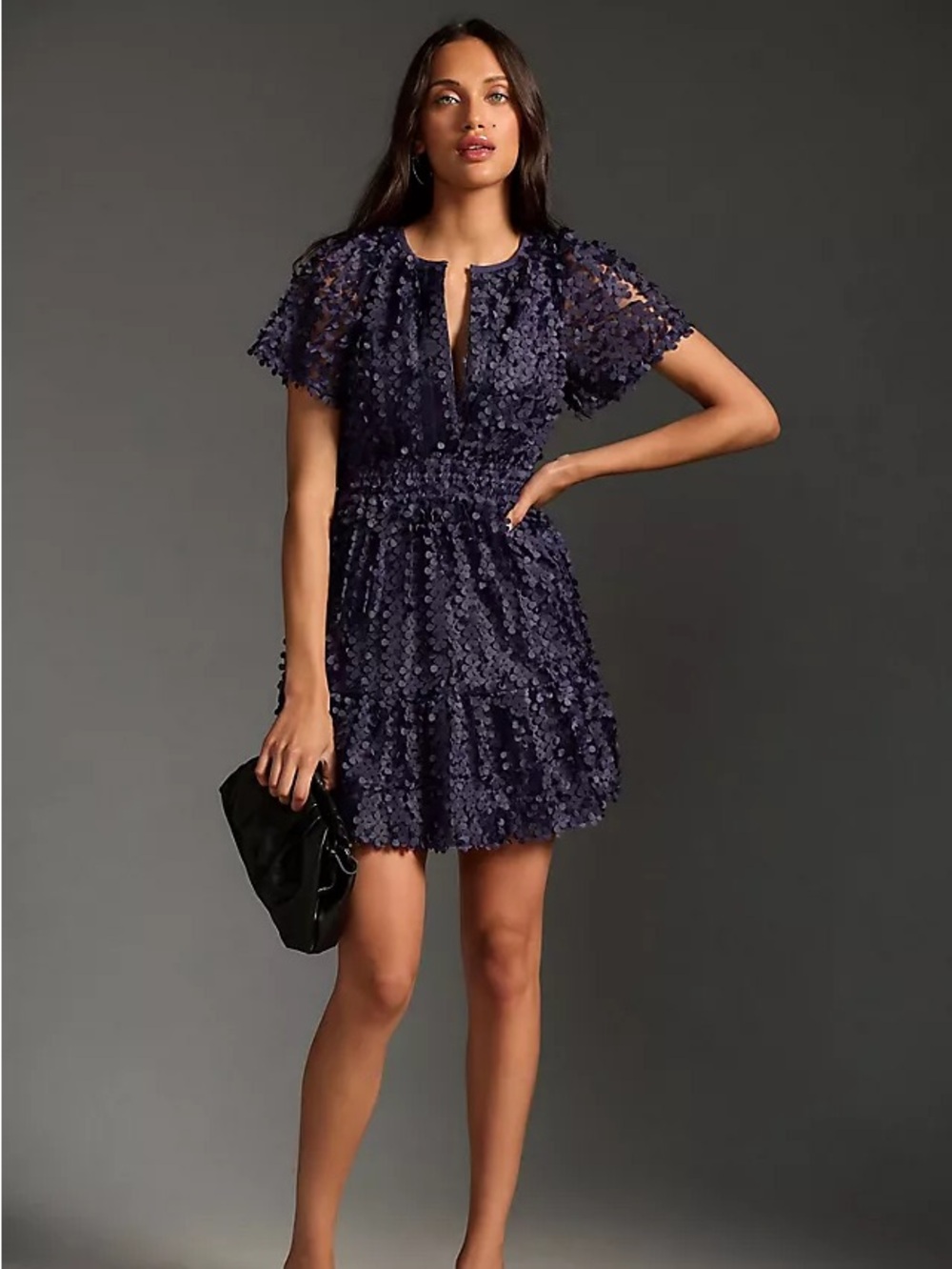 Anthropologie Midnight Blue Somerset Dress